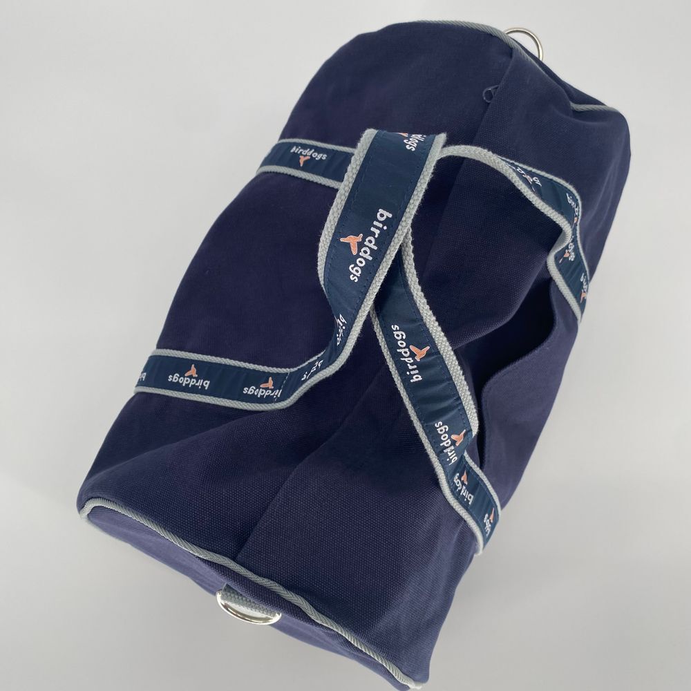 Birddogs Duffle Gym Bag Canvas Travel Carry On Weekend‎ Bag Navy Blue Logo - Picture 2 of 5